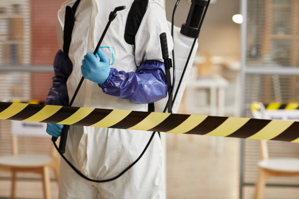 Professional Biohazard technician working in March Air Reserve Base, CA